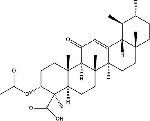 Figure 1. Chemical structure of 3-Acetyl-11-keto-β-boswellic acid (AKBA).