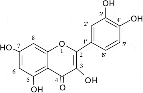 Figure 1. The structure of quercetin.