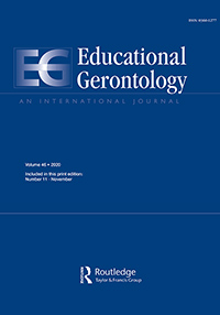 Cover image for Educational Gerontology, Volume 46, Issue 11, 2020