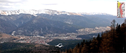 Figure 2. Panoramic view of Bușteni town seen from North West (Photo: B. Olariu, 2017).