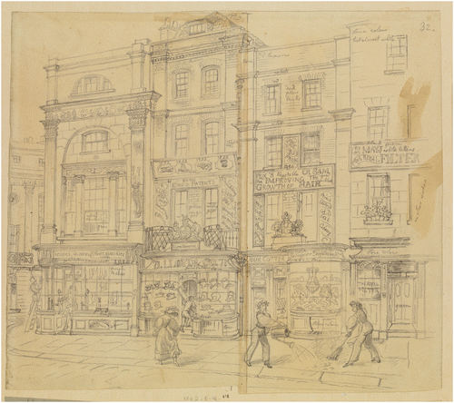 Figure 4. George Scharf, In The Strand (c. 1830). © The Trustees of the British Museum.
