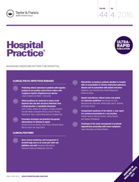 Cover image for Hospital Practice, Volume 44, Issue 4, 2016