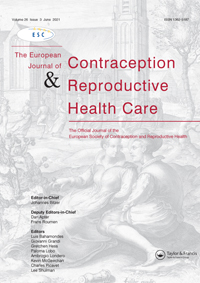 Cover image for The European Journal of Contraception & Reproductive Health Care, Volume 26, Issue 3, 2021