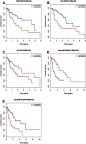 Figure 7 Prognostic value of ABCC3, CCL20, IL1A, hsa-miR-23b, and hsa-miR-191 in EAC patients from TCGA datasets (A–E).Abbreviations: EAC, esophageal adenocarcinoma; TCGA, the Cancer Genome Atlas.