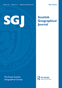 Cover image for Scottish Geographical Journal, Volume 133, Issue 3-4, 2017