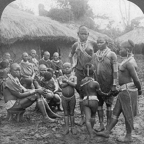 Figure 2.  ‘The wives and children of a Kikuyu chief—near Mt. Kenia, East Africa’ [#10549/ 1909/U-116195].