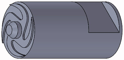 Figure 2. Tool configuration used for the FSW process. The tool is composed of a fan shoulder with a tapered cylindrical pin.