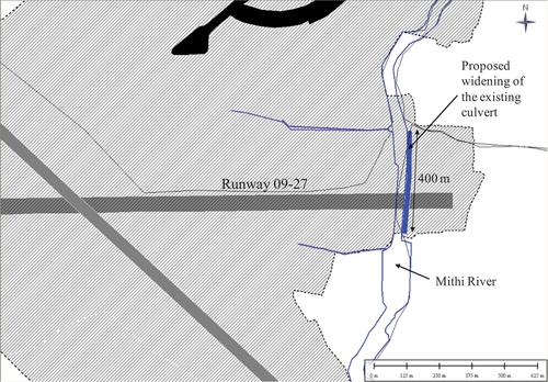 Figure 5. Proposed widening of the existing culvert.