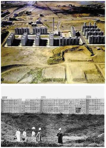 Figure 2. The Nonhyun-dong Apartment Complex was constructed in 1971 (Top), with the Daechi-dong Eun Ma Apartment Complex being constructed in the 1980s (Bottom).