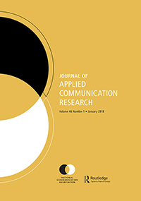 Cover image for Journal of Applied Communication Research, Volume 46, Issue 1, 2018