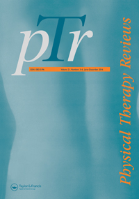 Cover image for Physical Therapy Reviews, Volume 21, Issue 3-6, 2016