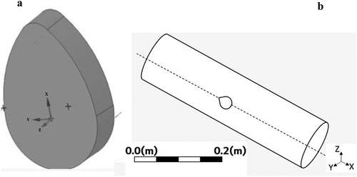 Figure 1. Computational fluid and solid domain.