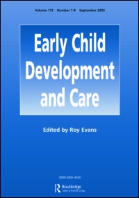 Cover image for Early Child Development and Care, Volume 178, Issue 2, 2008