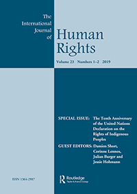 Cover image for The International Journal of Human Rights, Volume 23, Issue 1-2, 2019