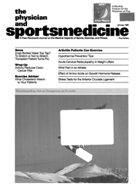 Cover image for The Physician and Sportsmedicine, Volume 18, Issue 1, 1990