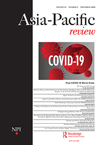 Cover image for Asia-Pacific Review, Volume 27, Issue 2, 2020