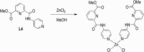 Scheme 1. Synthesis of [ZnCl2(L4)2].