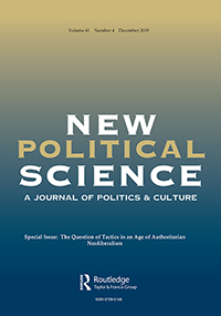 Cover image for New Political Science, Volume 41, Issue 4, 2019