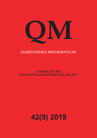 Cover image for Quaestiones Mathematicae, Volume 42, Issue 9, 2019