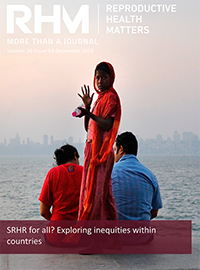 Cover image for Sexual and Reproductive Health Matters, Volume 26, Issue 54, 2018