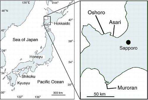 Fig. 1. Map of sampling locations.
