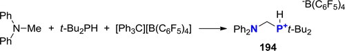 Scheme 117. Synthesis of a P,N-acetal via C–H bond activation.[Citation384]