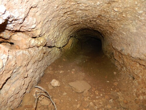 Figure 4. The hiding complex tunnel. (Photography Y. Shivtiel).