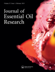 Cover image for Journal of Essential Oil Research, Volume 27, Issue 1, 2015