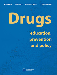 Cover image for Drugs: Education, Prevention and Policy, Volume 27, Issue 1, 2020