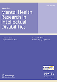 Cover image for Journal of Mental Health Research in Intellectual Disabilities, Volume 11, Issue 3, 2018