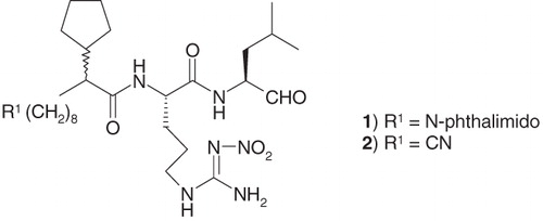 Figure 1. Structures of compounds 1 and 2.