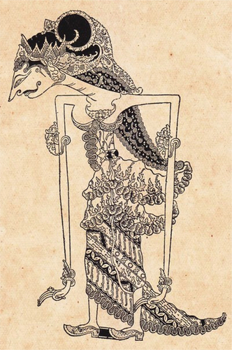 Figure 3. illustration of the novel, the figure of Dewi Sri in a poppet (Bocah Mangkunegaran, Jasawidagda, Citation1937, 30).