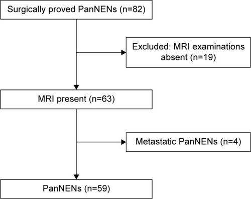 Figure 1 Flow diagram of the study patients with PanNETs.
