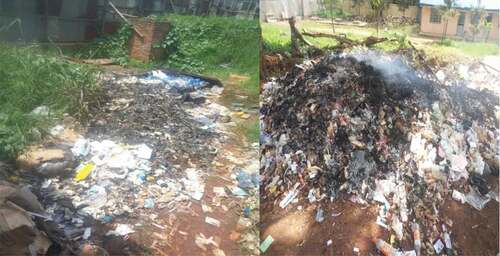 Figure 5. Disposal of healthcare wastes in Dilla University Referral Hospital