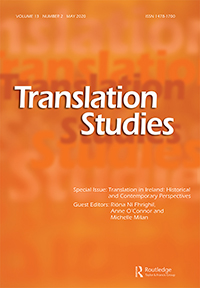 Cover image for Translation Studies, Volume 13, Issue 2, 2020