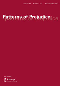 Cover image for Patterns of Prejudice, Volume 49, Issue 1-2, 2015