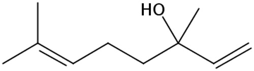 Figure 1. Chemical Structure of linalool.