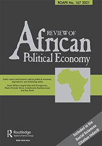 Cover image for Review of African Political Economy, Volume 48, Issue 167, 2021