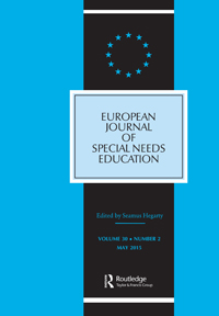 Cover image for European Journal of Special Needs Education, Volume 30, Issue 2, 2015