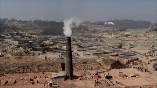 FIGURE 7. A brick factory in the Kathmandu Valley, Nepal.