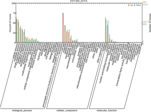 Figure 3. GO Enrichment analysis of the differentially expressed genes.