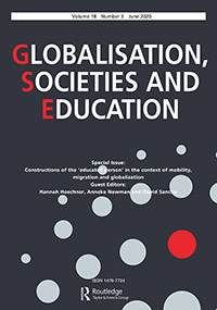 Cover image for Globalisation, Societies and Education, Volume 18, Issue 3, 2020