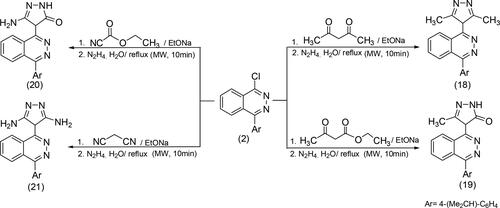 Scheme 4. General methods for preparation of compounds 18–21.