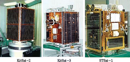 Figure 4 Examples of small Korean satellites(image credit: SaTReC).
