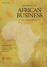 Cover image for Journal of African Business, Volume 18, Issue 4, 2017