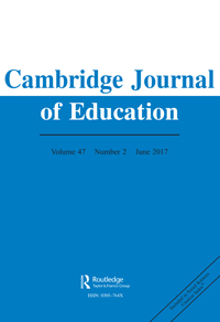 Cover image for Cambridge Journal of Education, Volume 47, Issue 2, 2017