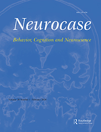 Cover image for Neurocase, Volume 30, Issue 1, 2024