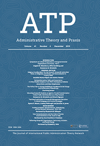 Cover image for Administrative Theory & Praxis, Volume 41, Issue 4, 2019