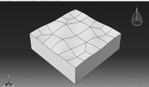 Figure 5. Solid surface produced from ABAQUS software.