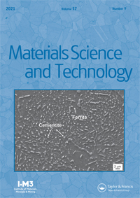 Cover image for Materials Science and Technology, Volume 37, Issue 9, 2021